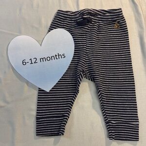 GAP - Striped Navy and White Baby Pants/Joggers/Sweatpants